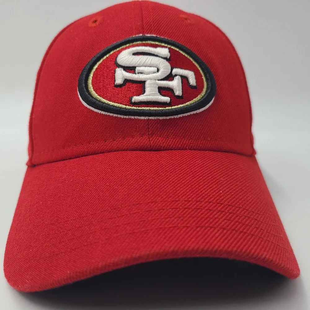 Youth San Francisco 49ers Hat Adjustable New Era 9Forty Red NFL Football Boys